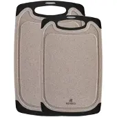 Karaca Daily - Snijplankenset – 2-delig – Crème – Granietlook – Kunststof – 20x31 cm & 15x25 cm
