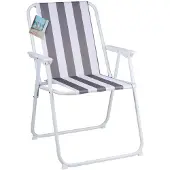 Sans marque Chair foldable anthracite