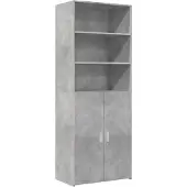 vidaXL Hoge kast 70x42,5x185 cm bewerkt hout betongrijs