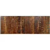 Super Merchant Hoofdbord 140 cm massief gerecycled hout meerkleurig
