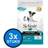Schesir 3x Hondenvoer Droog - Onderhoud Kleine Rassen - Vis - 2kg