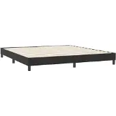 vidaXL Bedframe zonder matras 180x220 cm fluweel zwart