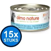 Almo Nature 15x HFC cat blik jelly tonijn&geelvinmakreel 70gr