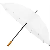 Impliva XXL Bruidsparaplu Wit - 127cm Doorsnee, Houten Handvat