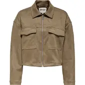 ONLY - ONLSTINA FAUX SUEDE JACKET PNT NOOS - Dames - Gewatteerde jassen