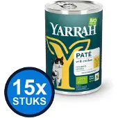 Yarrah 15x cat bio blik paté kip 400gr