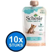 Schesir 10x Kitten Care 0-6 pouch cream tonijn 150gr