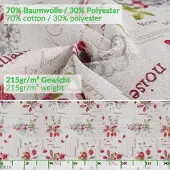 ANRO Tafelkleed Bessen Meerkleurig Ovaal 280x140cm Rechte rand Afwasbaar Waterafstotend