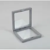 AW Gifts Small 3D Floating Frame Display 7x7cm - Grey