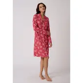 Damart - Thermolactyl nachthemd met knoopsluiting - Dames - Roze - 54-56 (XXL)