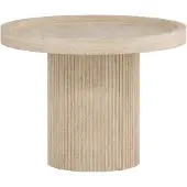 Nest of Nora Bijzettafel rond 60 cm - Travertinlook - Beige