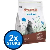 Almo Nature 2x Functional - Kattenvoer Droogvoer - Gesteriliseerd - Zalm - 2kg