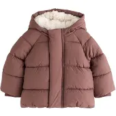 Next - Pasgeboren unisex - Gewatteerd babyjack met capuchon - Bruin