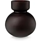 Vtwonen - Vaas Rond - Glas - Chocoladebruin - 23x26 cm