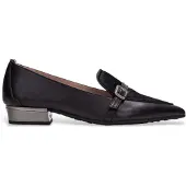 Hispanitas Dames Balletschoenen Ginebra zwart (37), Leer, Plat, Geen, Casual HI265141