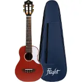 Flight Iris Concert Ukulele - Red -