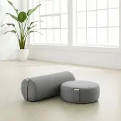 Yogistar Yoga-Set Ananda (Meditationskissen Dhyana + Yoga-Bolster Samtosha)
