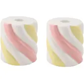 Housevitamin Marshmellow kandelaar (set 2) -