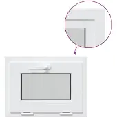 vidaXL Kantel kelderraam RISOR 50 x 40 cm PVC en helder vlakglas
