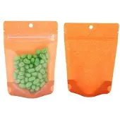 Packlinq Stazakken Rijstpapier Transparant/Oranje 10,2x6x15,2cm 57 gram