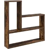 vidaXL Wandplank Gerookt eiken 60 x 11 x 60 cm Bewerkt hout