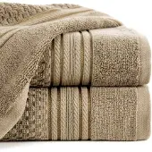 Eurofirany Luxe Katoenen Badhanddoek 70x140cm Beige 500gsm - Zacht & Absorberend
