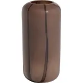 Woood glazen vaas 40x20x20 cm - bruin