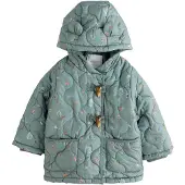 Next - Meisjes - Regenbestendig duffeljack met figuurtjes - Blauw