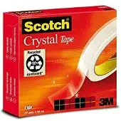 Scotch Crystal Transparante Plakband 19 mm x 66 m (12 Stuks)