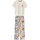 Next - Dames - Pyjama met korte mouwen - Crème