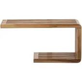 J-Line Wandrek met latten - gerecycled hout - naturel - small