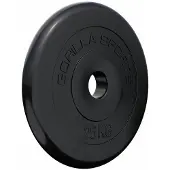 Gorilla Sports Halterschijf 25 kg rubber