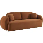 Sweeek 3 zits bank met chenille stof Terracotta