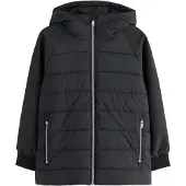 Next - Jongens - Gewatteerd hybride jack - Zwart