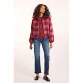DIDI Dames Bomber City Burgundy pink check maat 38