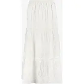 TwoDay dames lange witte rok met broderie maat XL