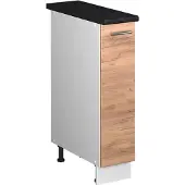 Vicco Apotheekkast Fame-Line, Goudkleurig Eiken/Wit, 20 cm, WB Antraciet