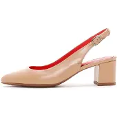 Derimod Slingbacks Met Middelhoge Hak Leren Slingbacks Met Middelhoge Hak