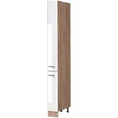 Vicco Apotheekkast Fame-Line, Wit Hoogglans/Goudkleurig Eiken, 20 cm