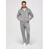 OMBRE Set - Katoen - Lange Mouw - Effen Grijs L