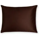 Silk Heaven Zijden Kussensloop Midnight Cacao - 22MM - - 50x60cm / Ritssluiting