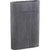 Ptmd Elenia Dark Grey Ceramic Oval High Pot Fine LinesL
