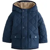 Next - Jongens - Gewatteerde jas met borgvoering - Blauw
