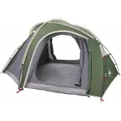 vidaXL Trekkingtent met regenkap, waterbestendig 3-persoons Groen