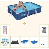 Bestway Steel Pro, rechthoekig zwembad - 300x201x66 cm - 8-delig - S22244