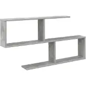 vidaXL Wandplank Betongrijs 100 x 12 x 50,5 cm Bewerkt hout