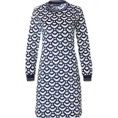 Pastunette velours nachthemd 95cm - Deluxe - Mozaïek - 38 - Blauw