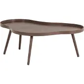 Woood Mae Bijzettafel Organisch Langwerpig - Hout - Bruin - 35x100x58