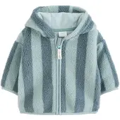 Next Fleece jas blauw / lichtblauw