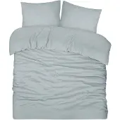 DoubleDry Dekbedovertrek seersucker 100% katoen tweepersoons 200x200/220 cm